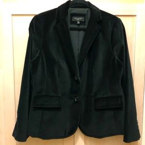 Talbots Black Velvet Blazer